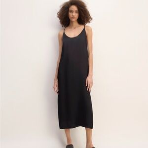 Everlane Black Maxi Slip Dress